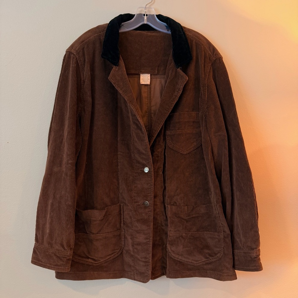 Vintage Lee Corduroy Barn Jacket Brown Chore Coat